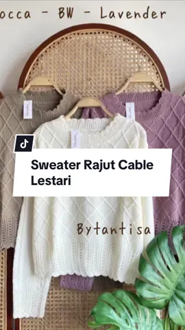 Link bio no 109 Sweater rajut semi crop.. #sweaterrajut #sweaterwanita #sweaterrajutcable 