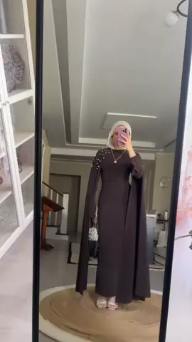 New dress🐻  #OOTD #modestfashion #hijabi #fashion #hijabitiktok #outfit #outfitinspo #modestdress #weddingguestdress #dress 