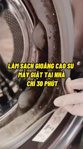 Tẩy gioăng cao su cho máy giặt chị em mình đã biết chưa nè! #giadungtienich #xuhuong #talihome #talihapi #taygioangcaosu 