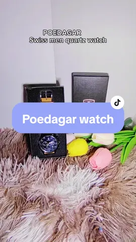 Poedagar swiss men quartz watch, waterproof chronograph luminous leather watch.  #poedagar #watchformen #elegantwatches #leatherwatchstrap #waterproofwatch #TIKTOK #fyp #foryou 