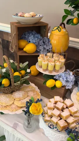 Take me to Italy 🍋 #lemon #desserttable #lemondessert #fyp #bridalshower #birthday #babyshower 