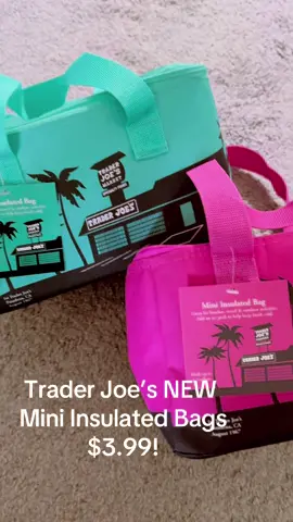 NEW Trader Joe’s Mini Insulated Bags! They are $3.99 and come in the Brazil Nut pink or teal! So cute and great to pack lunches! #fyp #fypシ #foryou #viralvideo #traderjoes #tjs #insulatedlunchbag #insulatedbag #lunchbox #alani #pinkslush #pink #teal #insulated #traderjoesinsulatedbag #comingsoon #cute #energydrink #traderjoesnew #traderjoesnewitems #traderjoesfoodreviews #traderjoeshaul @Alani Nutrition 