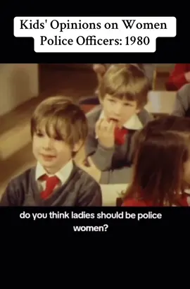 Hear what children in 1980 had to say when asked if a woman can be a police officer. This video highlights evolving perspectives on gender roles. #1980skids #genderroles #womeninpolicing #childhoodvoices #vintageinterview #historicalfootage #Throwback 