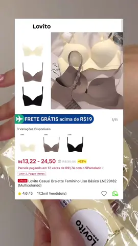 Espectativa x realidade sutiã sem costura Lovito . Link no Instagram da bio e no primeiro comentário, comente eu quero que te envio #lovito #looks