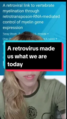 i misspoke. i MEANT mention we SHARE 200 or so endogenous retroviruses WITH chimpanzees #evolution #sciencenews #weirdscience 