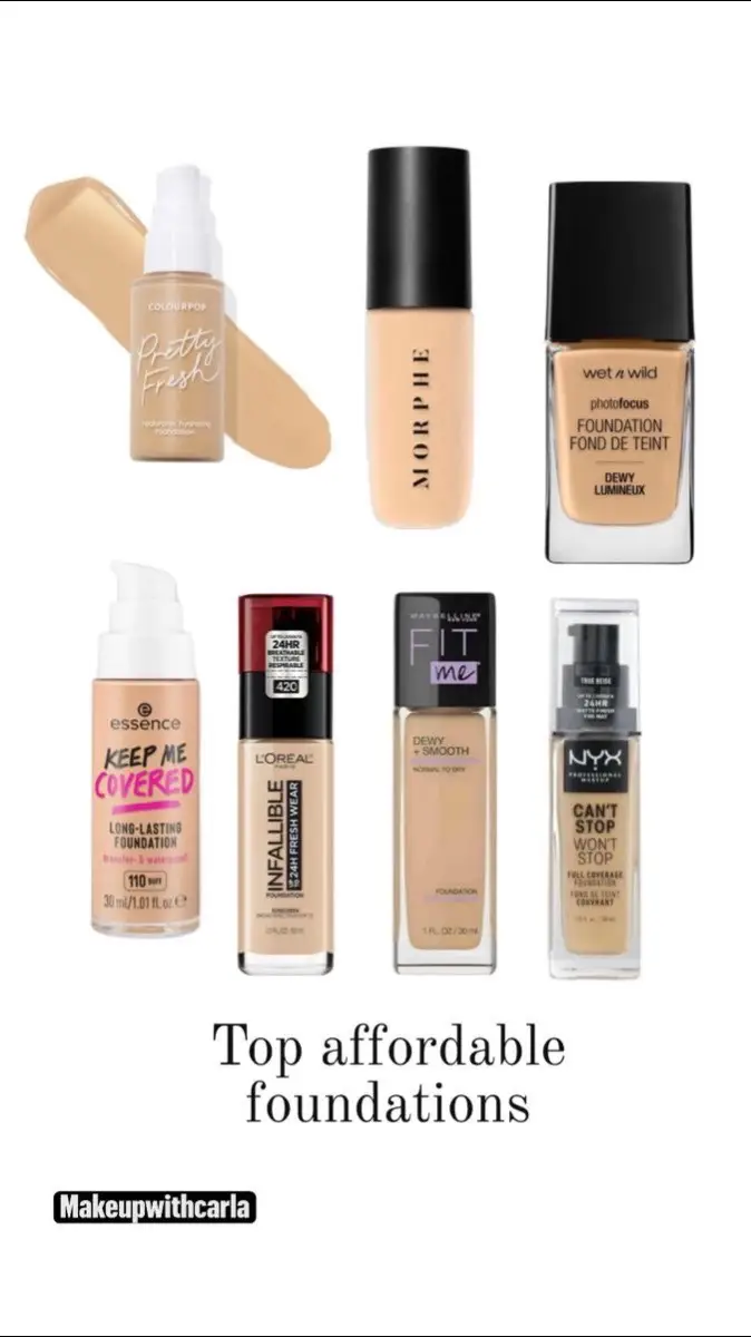 #creatorsearchinsights I STAND WITH THESE AFFORDABLE FOUNDATIONS.  #affordable #affordablemakeup #drugstoremakeupmusthaves 