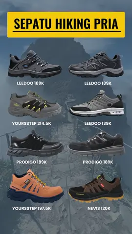 Buat kamu yang hobi mendaki gunung nih aku punya rekomendasi sepatu hiking yang cocok buat kamu.buruan kepoin ya #sepatu #sepatupria #sepatusafety #sepatugunung #adventure #Hiking #fyp #viral 