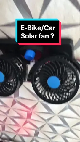 Electric Car / E-Bike or Car fan #carfan #solarfan #usbfan #emcgolf #nwowemcgolf 