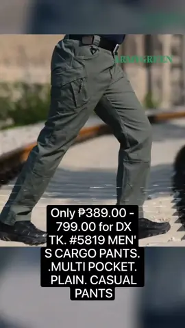 Only ₱389.00 - 799.00 for DXTK. #5819 MEN'S CARGO PANTS..MULTI POCKET. PLAIN. CASUAL PANTS