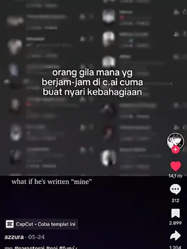 #CapCut  'segalanya bisa menunggu,hanya saja bukan kamu'. #characteraichat #cai #fyp #bismillah #oranggilamana #characterai #foryou #galau 