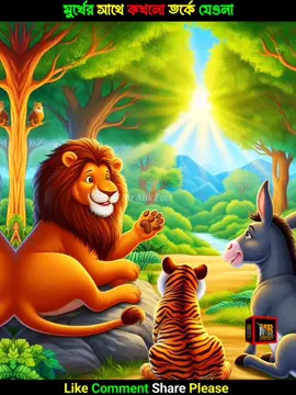 🌹মূর্খের সাথে কখনো তর্কে যেওনা || বাঘ ও গাধার শিক্ষনীয় গল্প🌹#moralstory #tiktokbangladesh #viral #fypシ #trending @foryoupage 