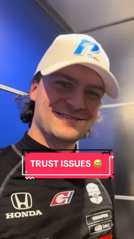 Admin making Colton do TikToks has given him trust issues 🫣🤣 #andretti #coltonherta #quali 