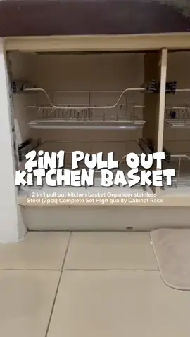 Upgrade your kitchen with our high-quality 2-in-1 Pull-Out Kitchen Basket Organizer! Crafted from durable 304 stainless steel, this complete set offers easy access and ample storage. Perfect for keeping your cabinets neat and organized. Available now for Cash on Delivery! #KitchenOrganization #StainlessSteel #PullOutBasket #CabinetRack #KitchenStorage #HomeImprovement #HighQuality #SpaceSaver #KitchenUpgrade #COD #HomeOrganization #StorageSolutions 