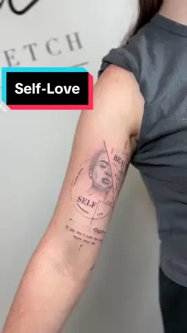 Self-Love ♥️ #bicepstattoo #selflove #selflovetattoo #tattooideas #tattoodesign #concepttattoo #tattooconcept #tattooart #fineline #lineart #fyp #fü 