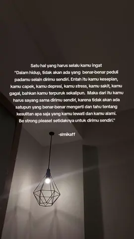 bahkan ketika kamu berada dititik terendah sekalipun orang2 tidak akan ada yg melihatmu sama sekali. Jadi, cukup andalkan Allah dan dirimu sendiri saja.  Tidak mudah bukan? namun bagaimanapun mari saling menguatkan🤍 #slmikaff #selfreminder #reminder #silmikaffah 