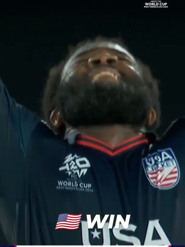 Aaron Jones finishes it in style to power USA to victory 💪 #cricket #cricketlover #T20WorldCup