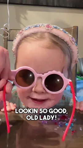 Leave it to Willow to get emotional over her sparkly glasses being too pretty. 😂 - Glasses + beauty kit from @Super Smalls  - Pjs by @Bellabu Bear 