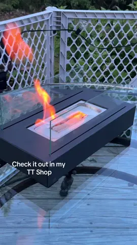 Tabletop Fireplace, so awesome to enjoy evenings outside having some down time after a long day.   So Fun!  Check it out! #fyf #fyp #fireplace #tabletop #fun #relaxing #atmosphere #lovethis 