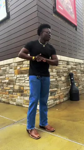 Goodfellows tees>>  Wrangler pants>> @target  @Wrangler  #fyp #OOTD #blackman #cowboyboots #viral 