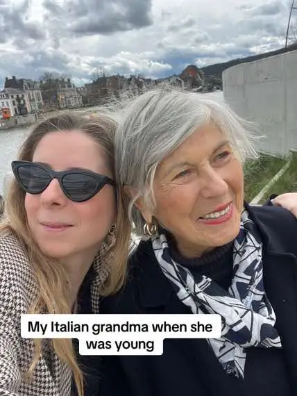 I loooove her engagement dress 🤍 #italiangrandma #grandma 