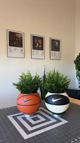 my fave product to make! #DIY #basketballplanter #nike #planter #nikedecor #customnike #homedecor #diydecor #shopsmall #basketball #plants 
