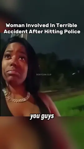 While a Police Officer was pulling a car over for a possible dui, a lady in a vehicle hit the back of a police car and spiralled out. She was able to get out if the vehicle with minimal injuries and complained of not being able to go see her daughter after a night of going on. #fypツ #longervideos #bodycamfootage 