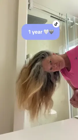 Time for a haircut & dye they say….. Still long & natural 🤍🩶🤘 #silversisters #genx #silversisters #over50  #ageism 