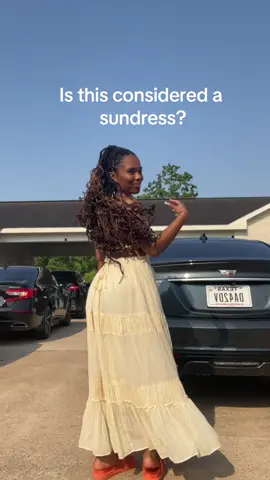 The sun was so disrespectful yesterday but i love this dress sm😍😭 #sundressseason #maxidress #summeroutfit 