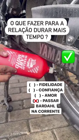 Sua relação vai durar muuito mais ❤️⚙️ A chave para a longevidade é o cuidado! 🚀 Use Bardahl Max Lub! Além de anti-respingos, protege contra ferrugem, ele reduz o ruído da corrente e prolonga sua vida útil, oferecendo proteção duradoura até 300 km! 500 ml por apenas R$ 40,00 à vista ou no cartão. Cuide bem da sua moto com Bardahl! Curtiu a dica? Compartilhe e marque aquele amigo que precisa dessa solução! #rvieirapneus #bardahlmaxlub #bardahl #cuidado #manutenção #lubtrol #dica #cuidado #relacao #oficina