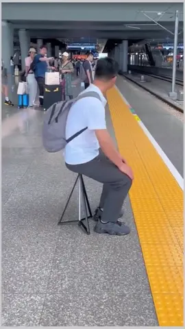 Light Weight Folding Cane With SeatTravel Chair 400 poundcapacitycane#chair #portable #fyp 