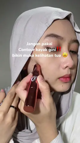 Shade contournya suka deh gak bikin muka kusam 😁 Shade 03 ya! #contour #madamegie #2in1contour 