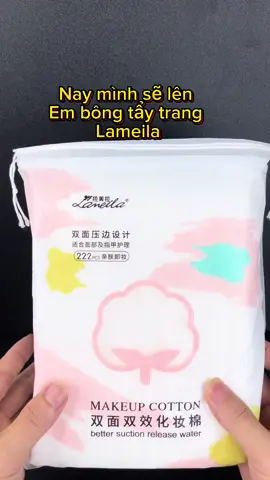 Bông tẩy trang Lamelia 222 miếng mềm mịn, dai 😍#xuhuong #fyp #viral #xuhuongtiktok #tiembongAMI #bongtaytrang 