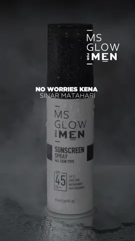 Sunscreen ini anti ribet deh pokoknya tinggal shake and  spray ke wajah bikin lo terlindungi dari sinar UV dan bantu melembabkan kulit #msglowformen #basicskincareroutine #sunscreen 