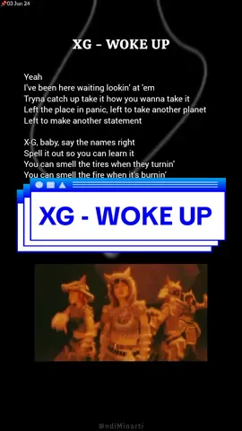 Lyric, XG - WOKE UP #easylyrics #lirik #wokeup #xg #fyu #kpoplirik 