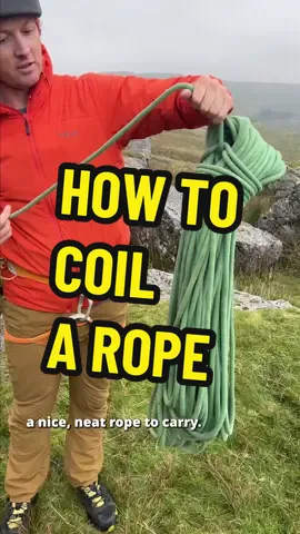 Our Alpine Ambassador Calum Muskett shows you, the easiest way to coil a rope. #livebreatheoutdoors #climbing #rope 