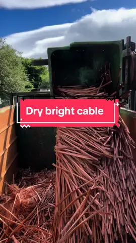 Off with the dry bright cable ♻️💸💸 #recycle #copper #coppergraft #money #cremedelacreme #monarch 