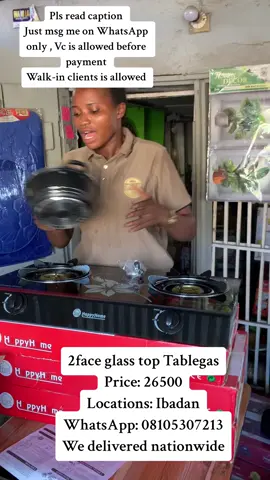 Due to popular demand we jow have 2 fave tablegas( glasstop) You can reach me on WhatsApp: 08105307213.     Or walk-in to my store  Nalende junction after roundabout mokola  #tablegas #houseinteriorsinibadan #ibadanvendor #kitchenwaresinibadan #dupsyinteriors 