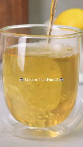 A natural way to sweeten your green tea! 🍯 #tea #greentea #teahack #looseleaftea #aestheticdrinks 