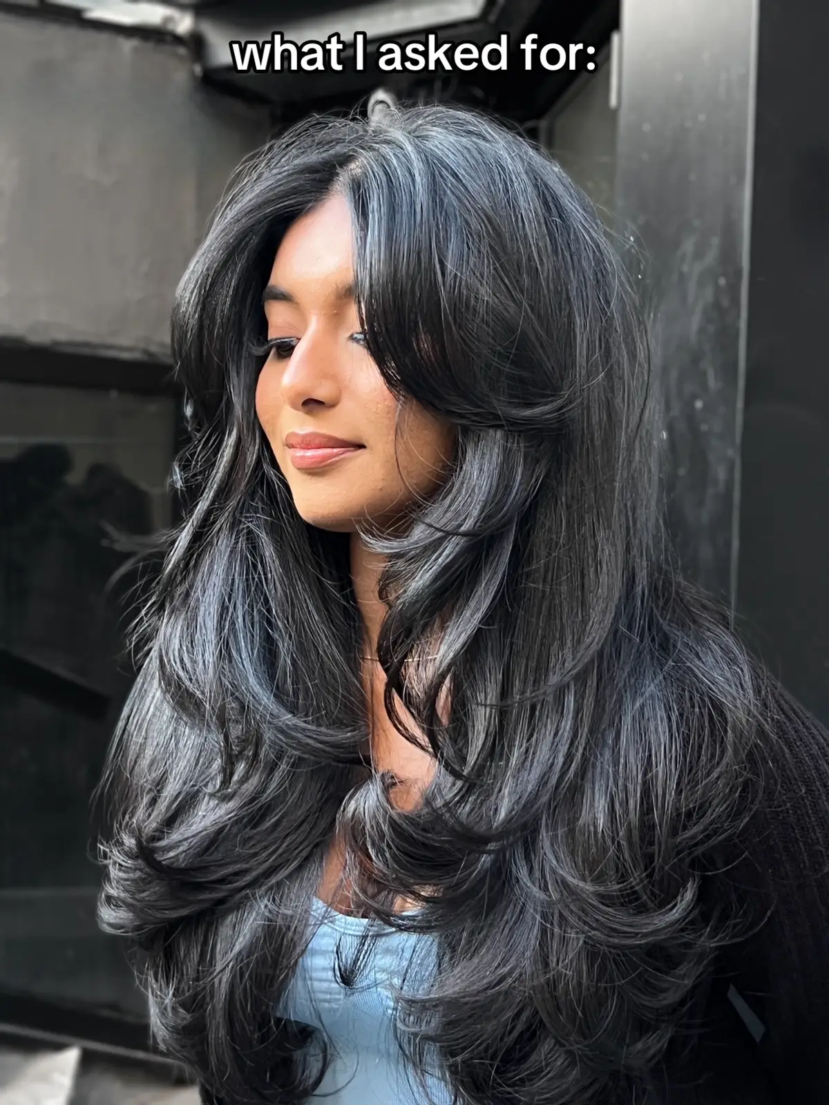 I asked for lots of layers & face framing pieces!! Hair by @Raul  #hairinspo #butterflycut #haircut #layeredhaircut #hairstyle 