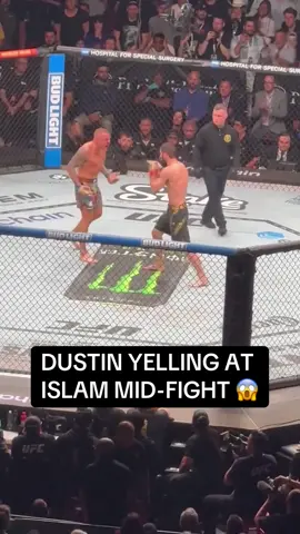 This was intense from #DustinPoirier 😲 #UFC #mma #ufc302 #islammakhachev (via realkevink/X)