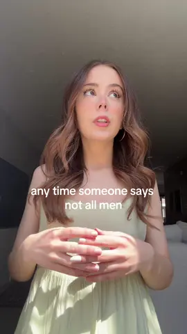 saying not all men is not helpful and a lot of times used as a derailing tactic. we know that not all men are rapists, murders, or just sexist. when a male says “not all men”, it redirects the conversation to be about how none of it is his fault. women experience sexism on a daily basis, and distancing yourself from acknowledging any role in a system where things occur because you don’t engage in that behaviour ironically makes you part of the problem. sexism isn’t disproven by finding a specific man who did not engage in a specific example.  long story short…it’s not about you #sexism #notallmen #feminism #feminist #feminismisequality #equalrights #fyp