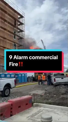9 Alarm fire on a new building going up in Redwood City, CA. Multiple agencies in San Mateo county assisting Redwood City FD with this commercial job. We also have agencies from surrounding counties! Www.theoffdutybrand.com #firstresponders #firefightertiktok #lawenforcement #theoffdutybrand #bluecollar #firefighter  #trending #fyp 