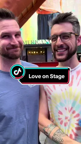 Love on Stage #meetcute #Love #nyc #theater #couplegoals #Pride #lgbtq #streetinerview #foryou #foryoupage 