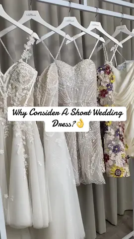 Why blend in when you can stand out in a short wedding dress? ❤️  This #MiniMonday, we're diving into the benefits of choosing a short wedding dress for your big day! 😍 Would you opt for a short wedding dress? Let us know below! Wedding Dress Featured: Gem AA2352, Aisha AA2405, Bunny AA2410, Asteria AA2349 Dress Designer: Angela And Alison #weddingdress #bridesoftiktok  #weddinghair #weddingplanning #callablanche #gettingmarried #wedding #sayyestothedress #weddingreception #bridetobe #bacheloretteparty #elopementdress #weddinggown #engaged #bridallook #weddingtiktok #perfectweddingdress #engagedtiktok #shesaidyes #weddinglook 