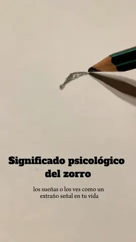 #significado #psicológico #psicologia #inconsciente #zorro #dibujo #señal #zorros #sueño #soñar 
