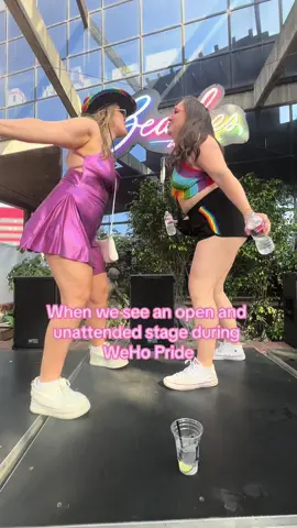 Guilty as charged!! 🌈🕺 #Pride #WeHo #friends #funny #letsdance @Cassidy Davis @Casey McDannald