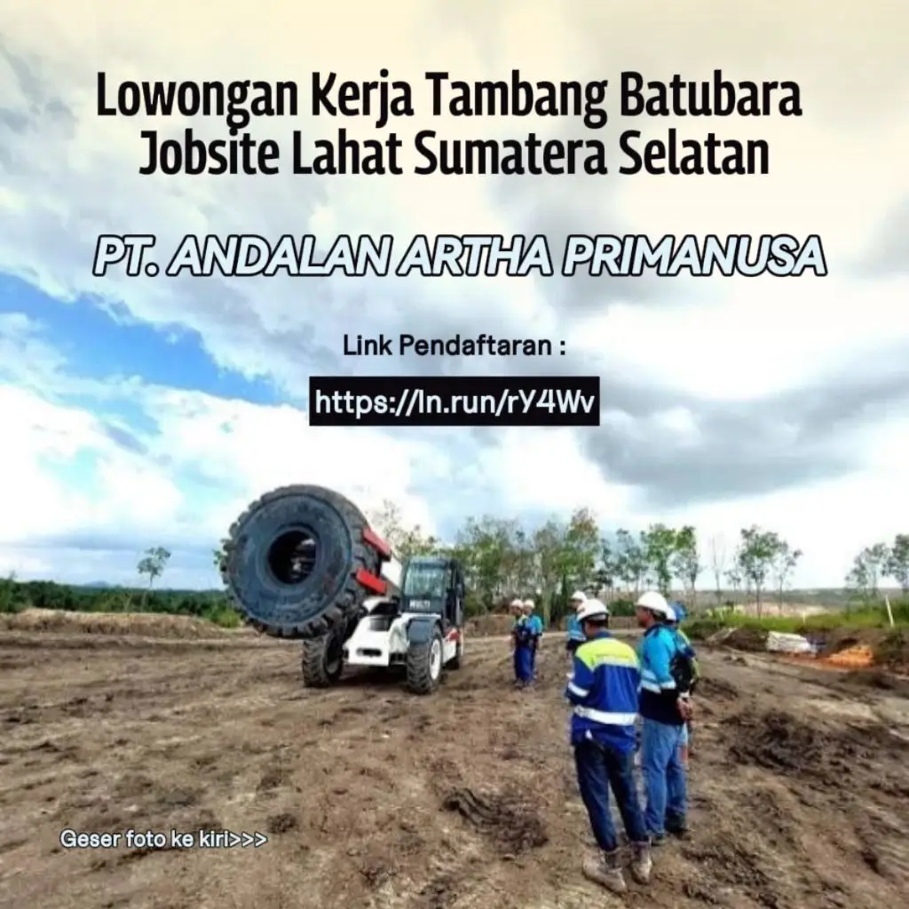 BISMILLAHIRROHMAANIRROHIIM Link Pendaftaran : https://ln.run/rY4Wv batas waktu pendaftaran 30 Juni 2024 #lowongankerja #inposeputarloker #tambangsumatraselatan #lokerpalembang #lokersumatera #lokerbatam #lokertambang #lokertambangupdate #loker2024 