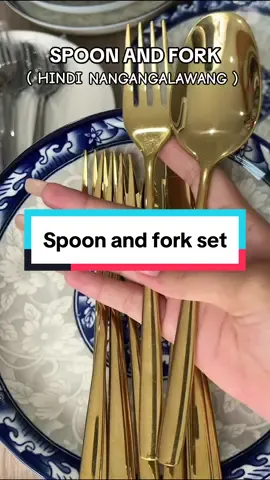 Guys hindi po ito nangangalawang at hindi din basta basta nababali kaya magagamit mo ng pangmatagalan. #spoonandfork #utensil #utensils #spoonandforkset #spoon #fork 