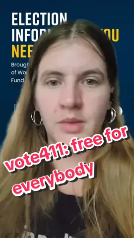 why vote411 is a way to find out about all the election candidates, not just the ones rolling in ad money #elections #election #candidates #voting #explained #vote411 #whotheheckisthat  #greenscreen 