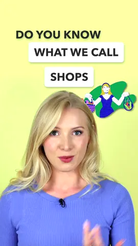 What are these SHOPS called in British English? Some might surprise you! #britishenglish #british #learnenglish